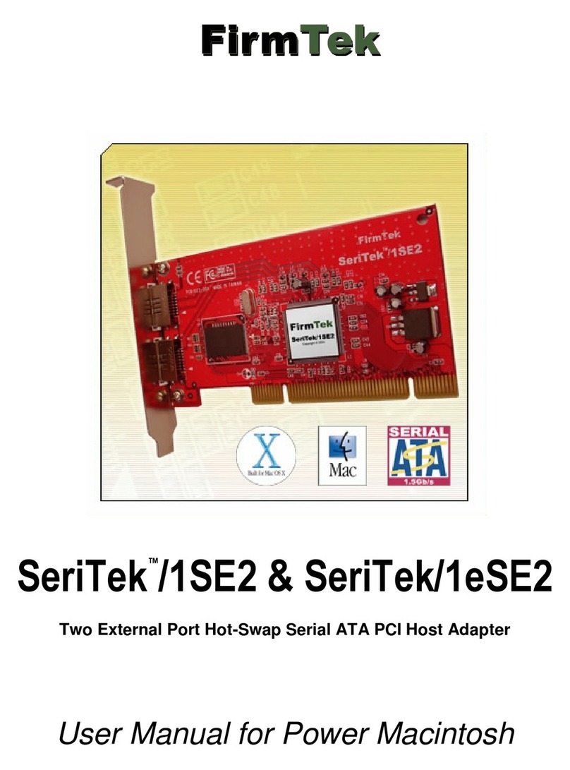 FirmTek SeriTek/1SE2 User manual