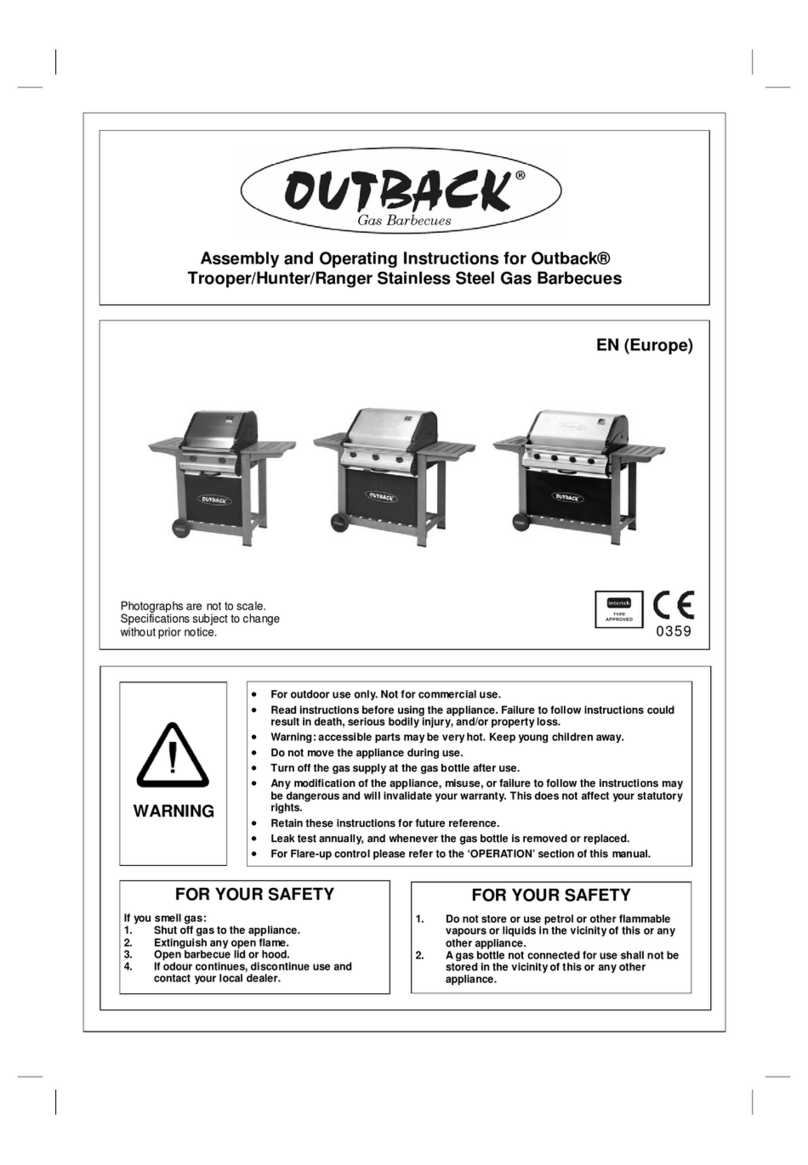 Outback Trooper Stainless Steel User manual