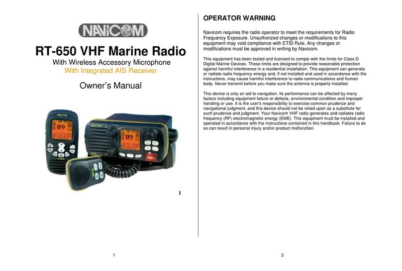 NAVICOM RT-650 owner's manual NAVICOM RT-650 owner's manual