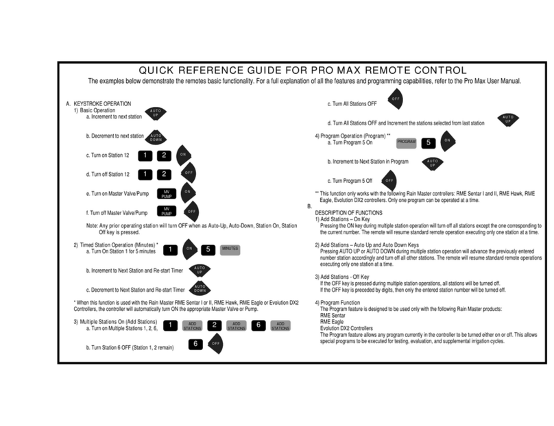RainMaster PRO MAX Quick reference guide