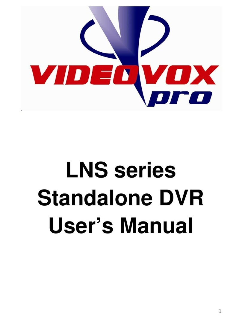 Videovox Pro LNS series user manual