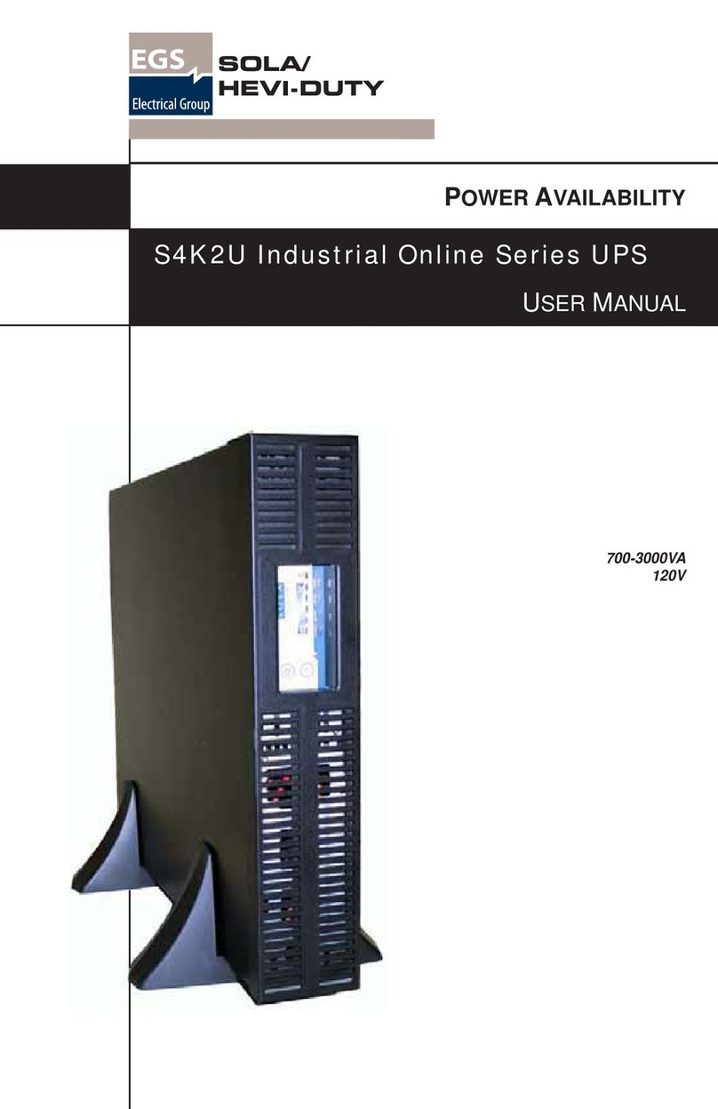 Sola Hevi Duty S4K2U Series User manual