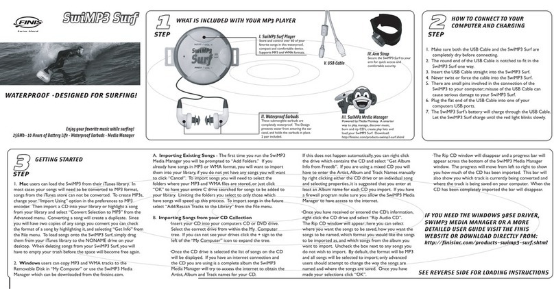 FINIS SwiMP3 User manual