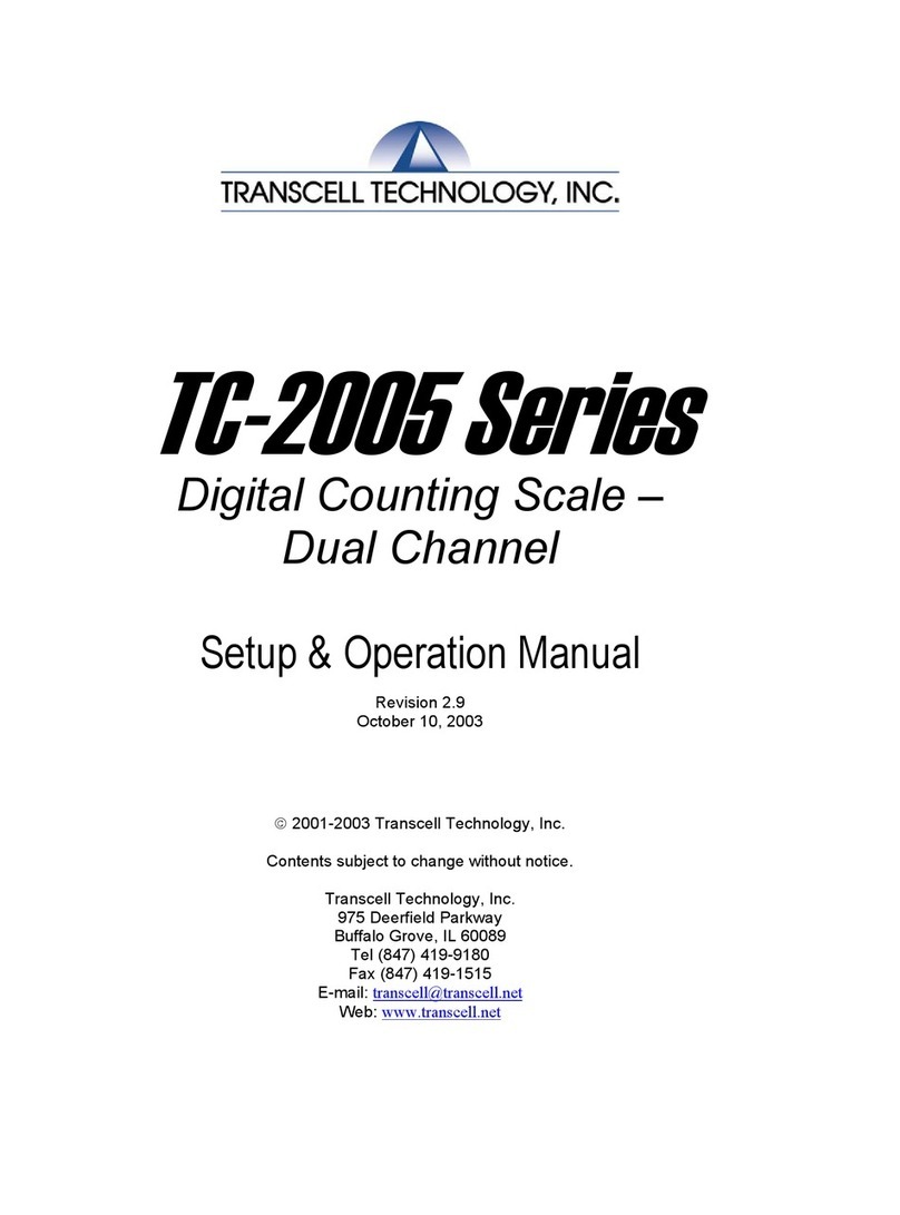 Transcell Technology TC-2005 Series Setup & operation manual