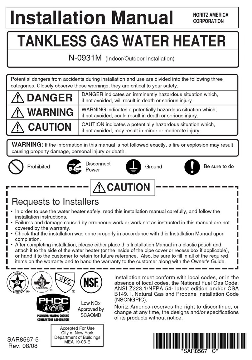 Noritz N-0931M User manual