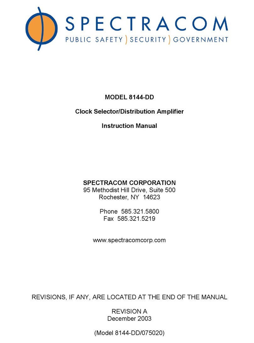 Spectracom 8144-DD instruction manual