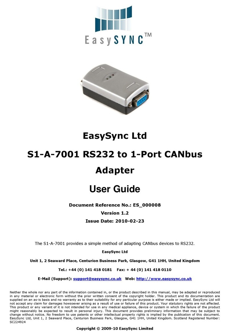 EasySync S1-A-7001 user guide