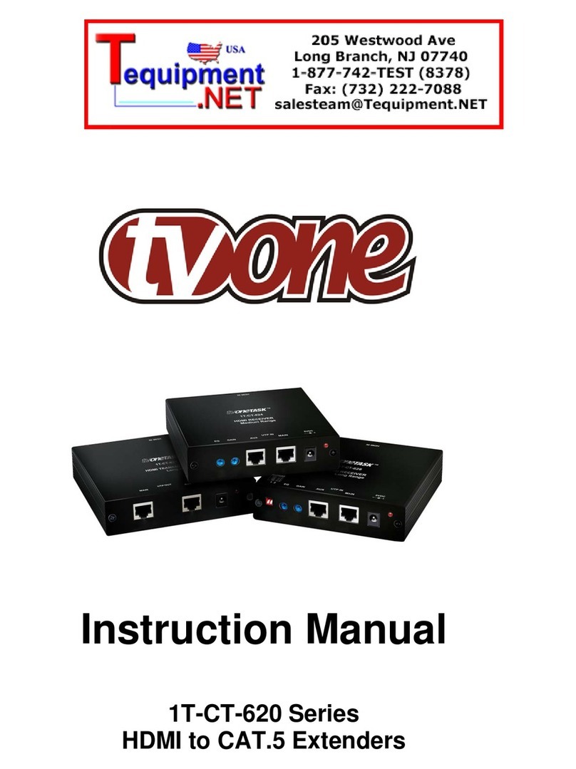 TV One 1T-CT-620 Series User manual