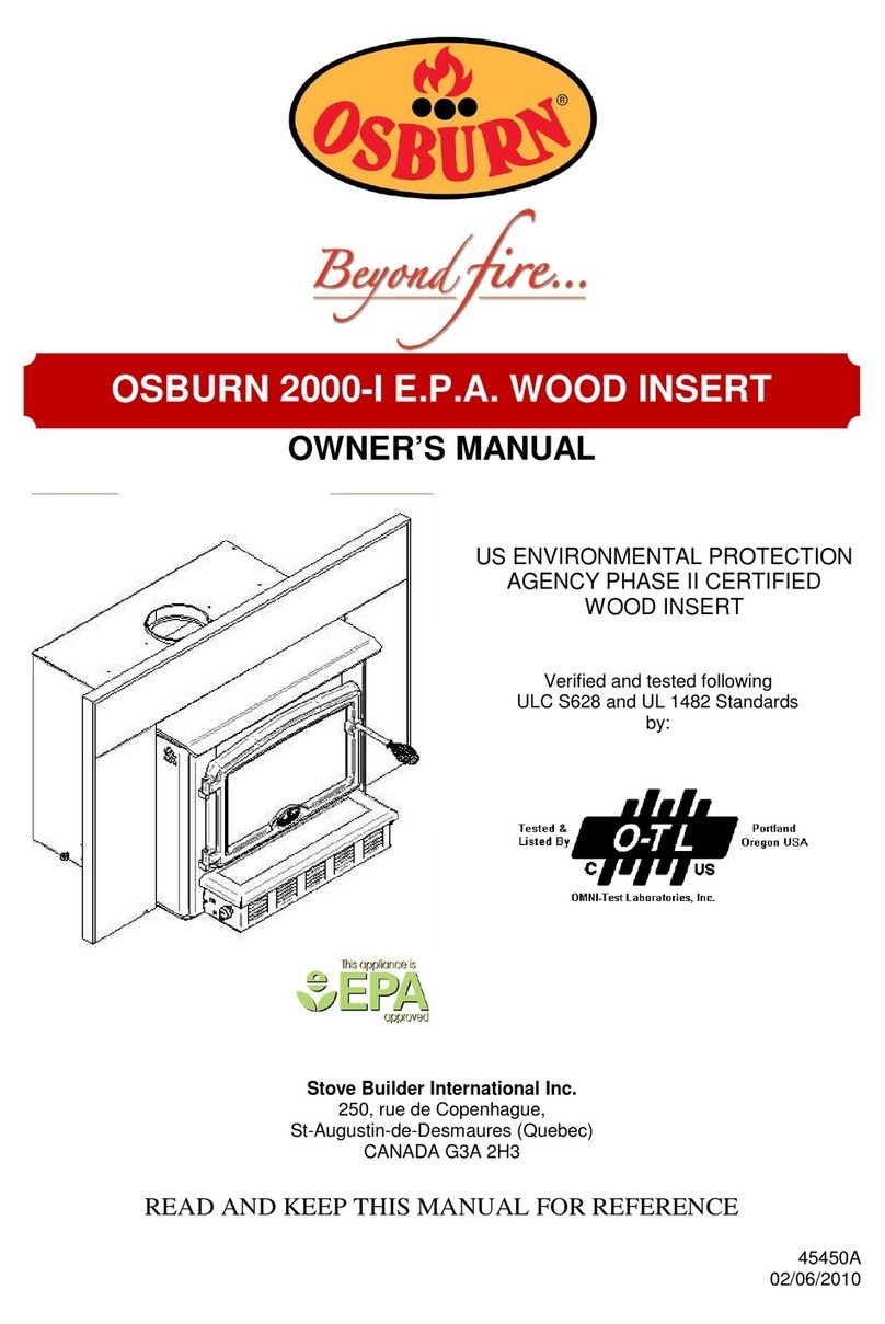 Osburn 2000-I E.P.A. owner's manual