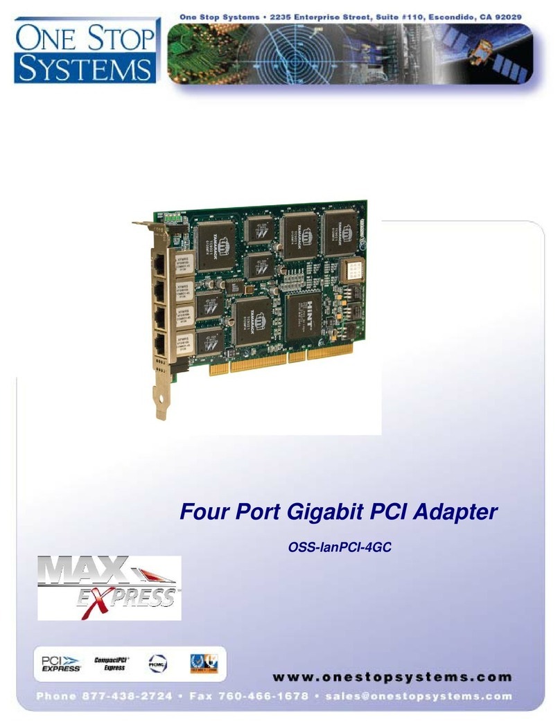 One Stop Systems OSS-lanPCI-4GC User manual