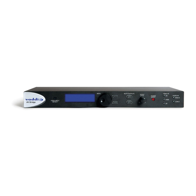 VADDIO 999-8210-000 User manual