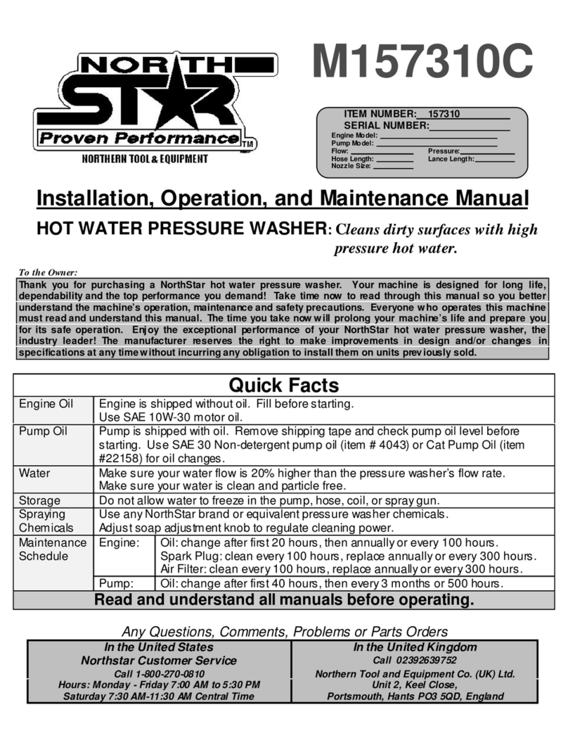 NorthStar M157310C Installation, operation and maintenance manual