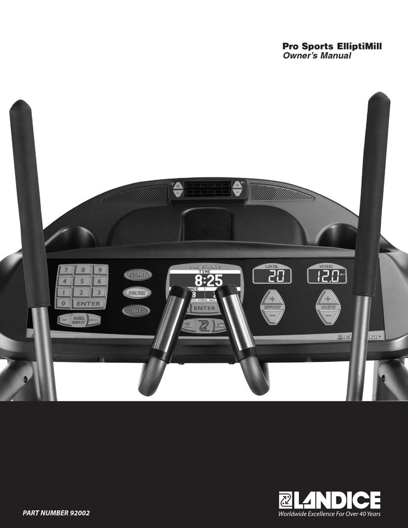 Landice 92002 User manual
