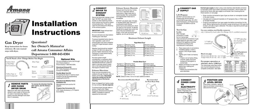 Amana 40091603 User manual
