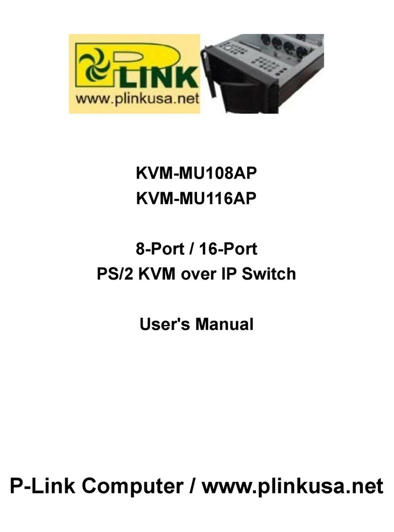 P-Link Computer KVM-MU108AP User manual