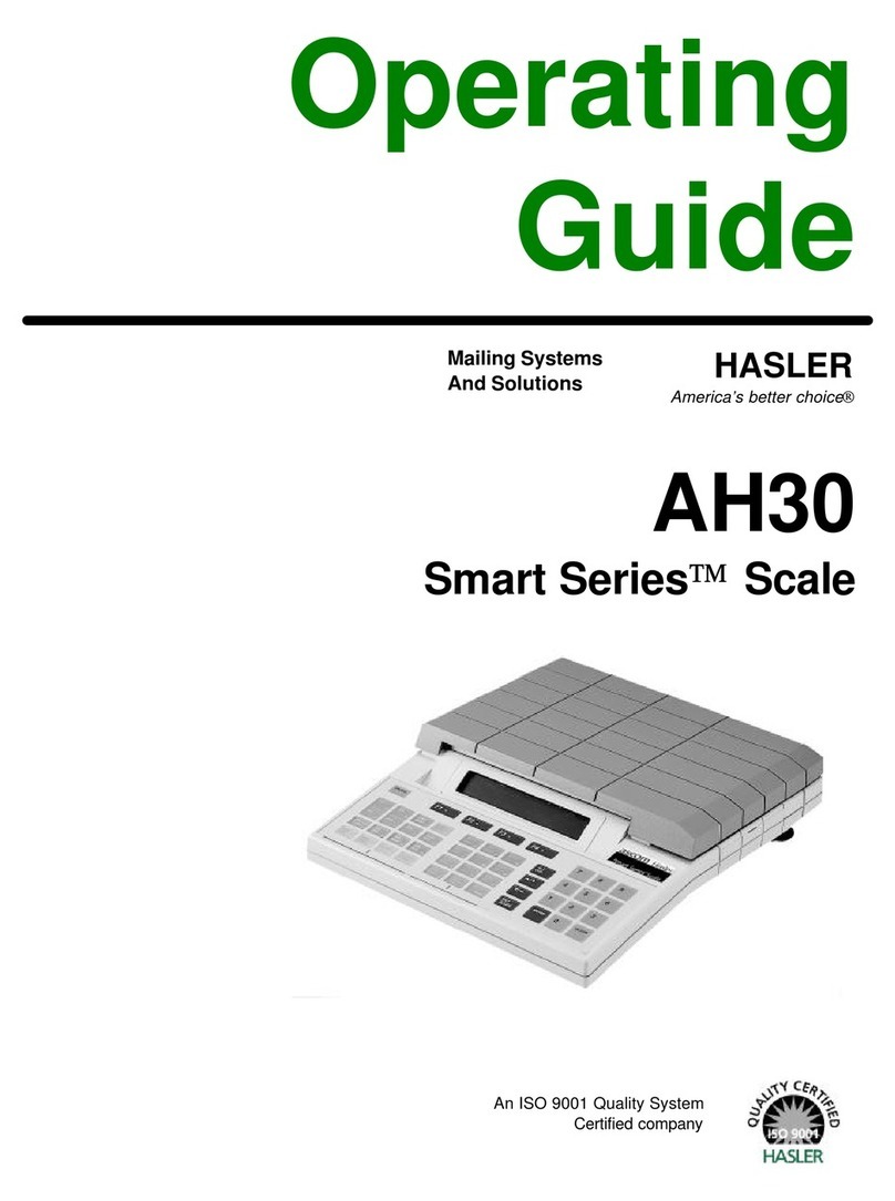 Hasler AH30 operating guide