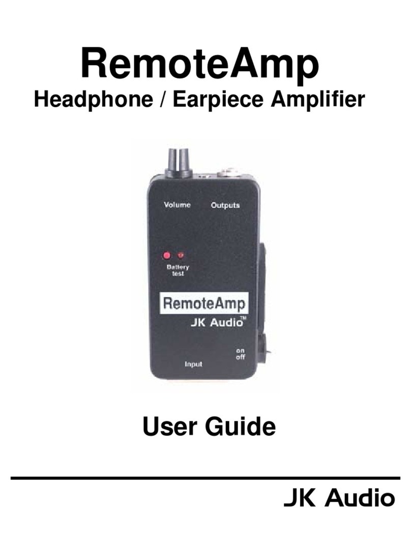 JK Audio RemoteAmp Blue user guide