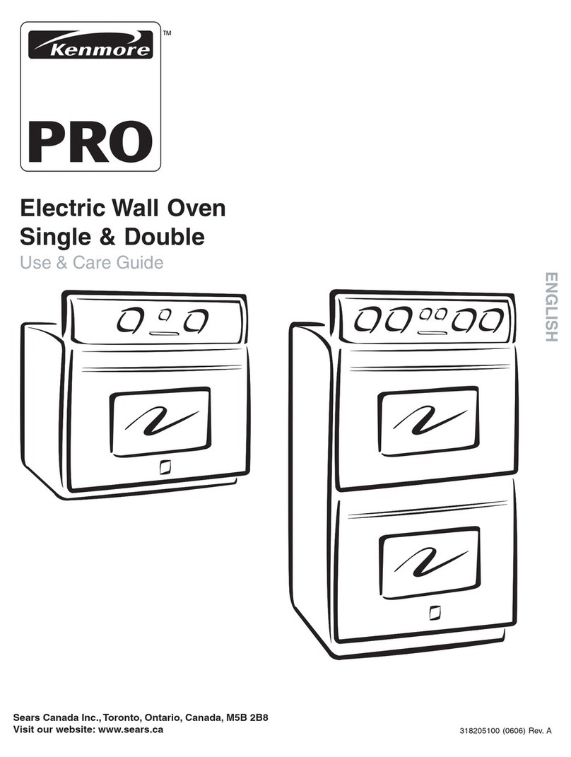 Kenmore Gas double oven range Use & care guide