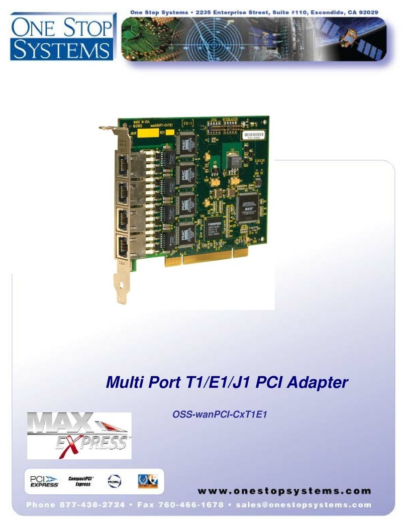 One Stop Systems Multi Port T1 Installation guide