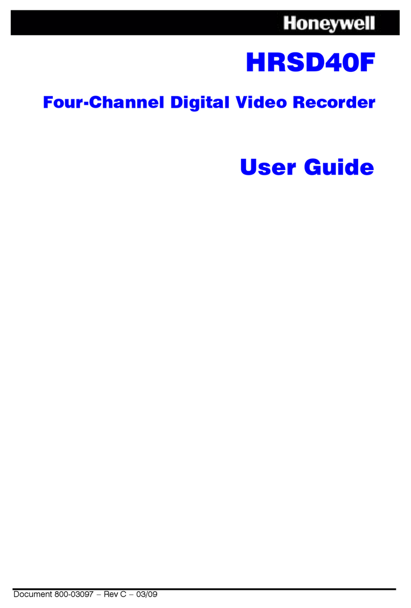 Honeywell HRSD40F user guide