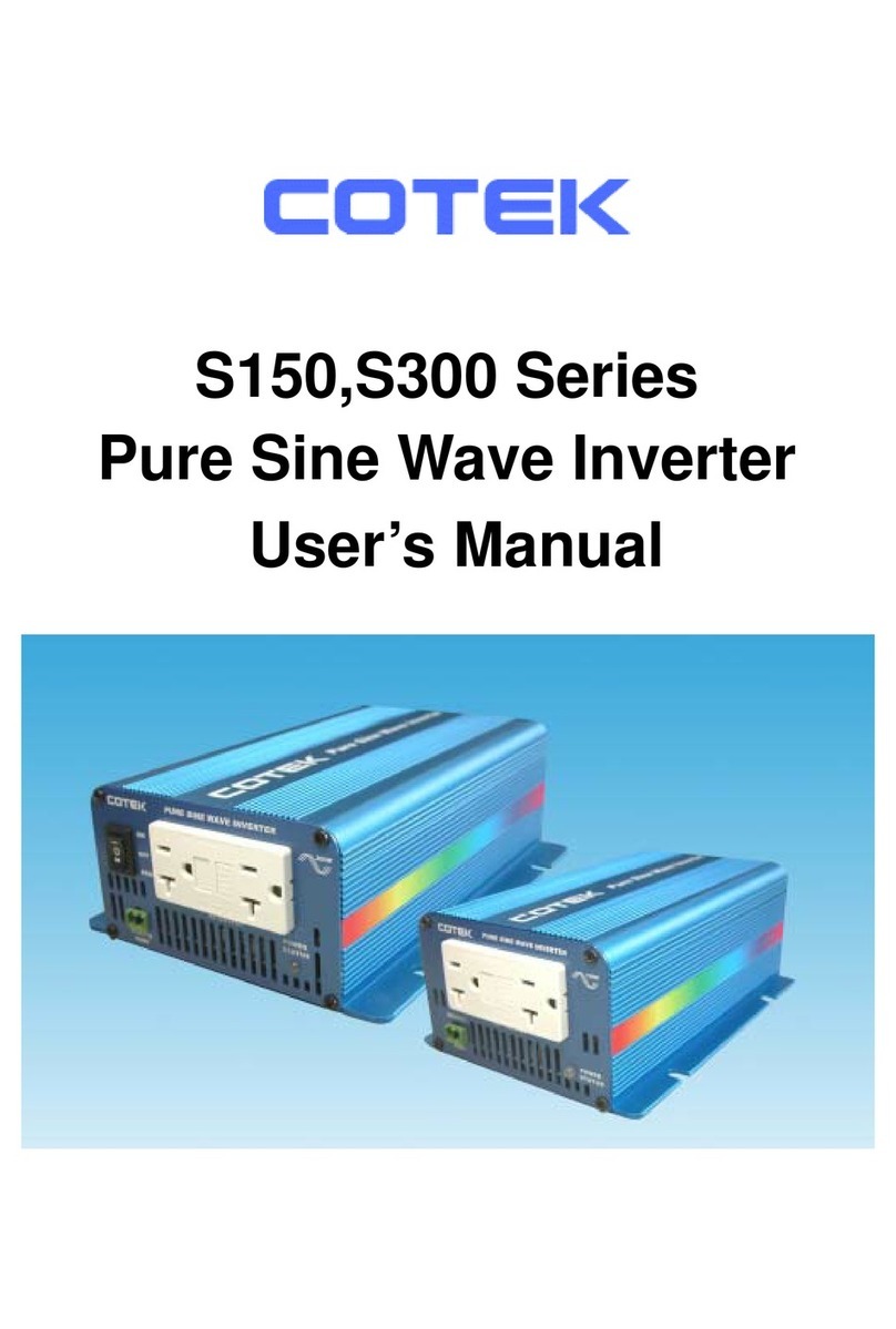 Cotek S150 Series user manual