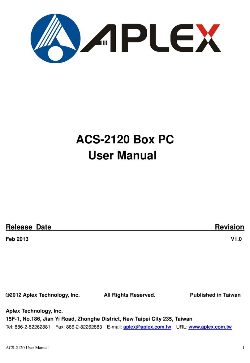 Aplex ACS-2120 User manual Aplex ACS-2120 User manual