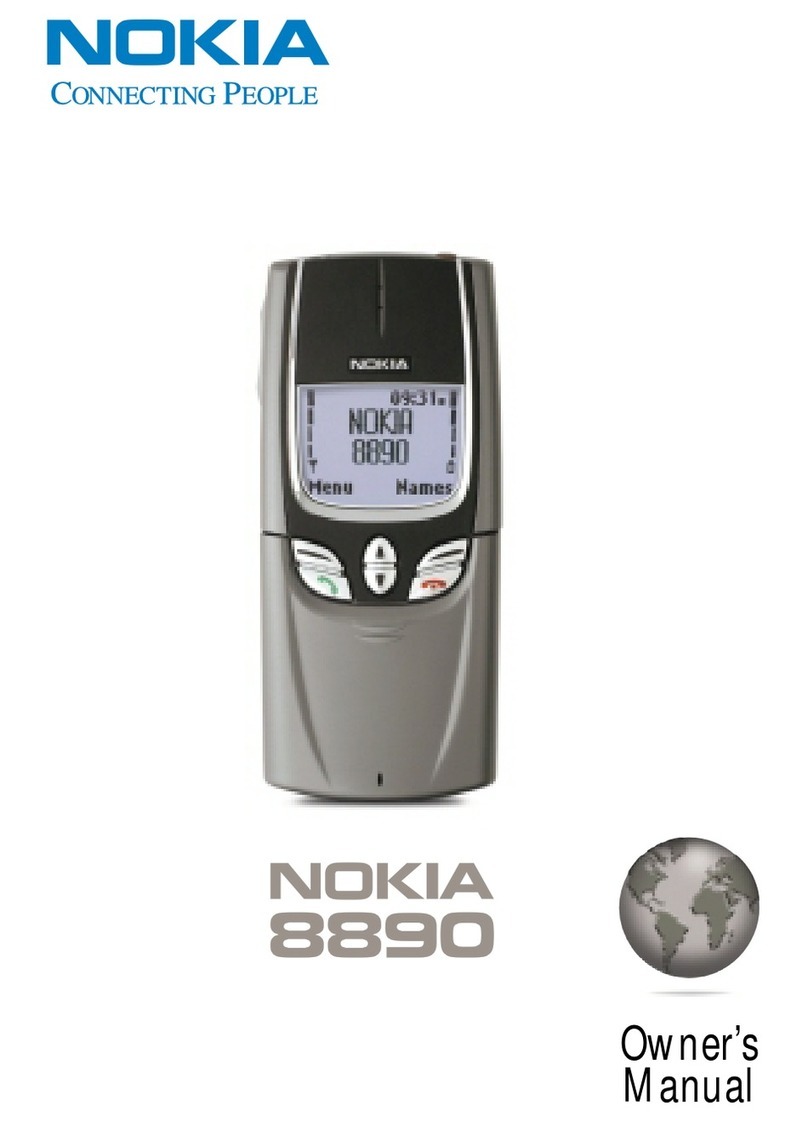 Nokia 8890 - Cell Phone - GSM User manual