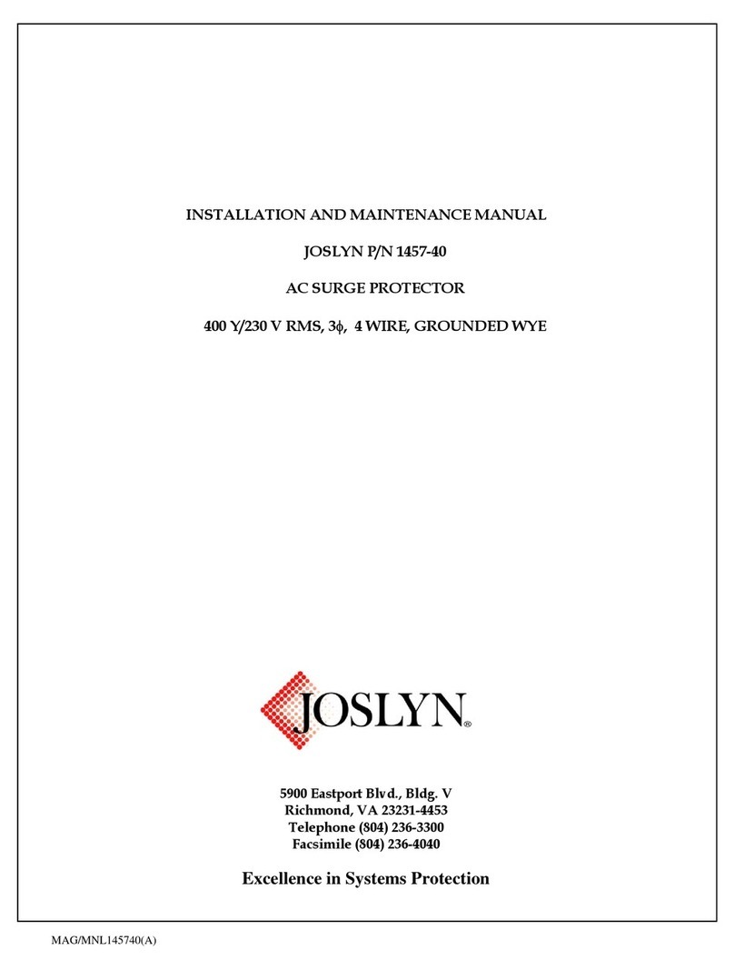 Joslyn 1457-40 Manual
