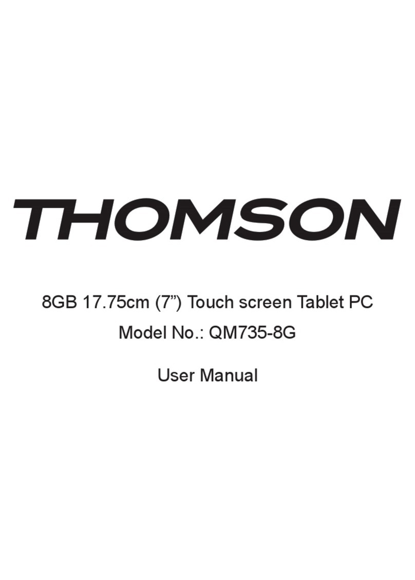 THOMSON QM735-8G User manual THOMSON QM735-8G User manual