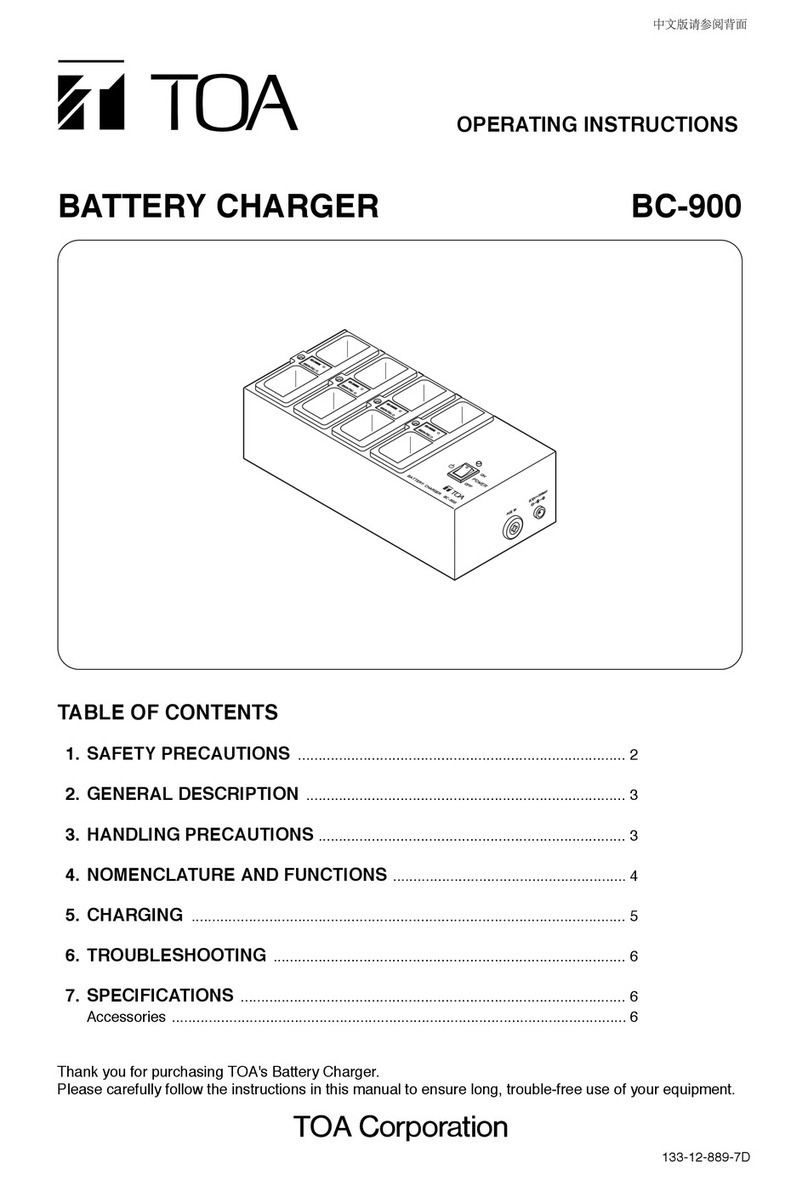 Toa BC-900 operating instructions