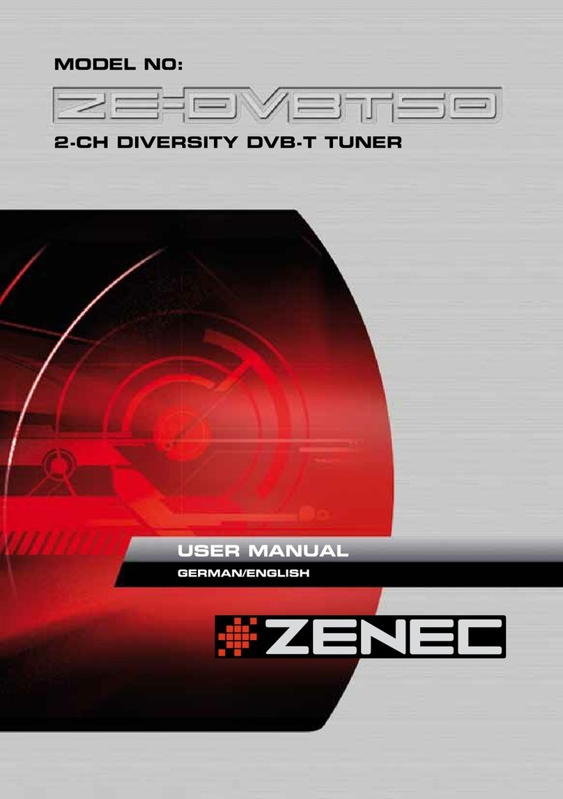 ZENEC ZE-DVBT50 user manual