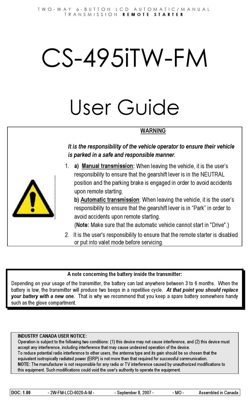 Autostart CS-495iTW-FM user guide