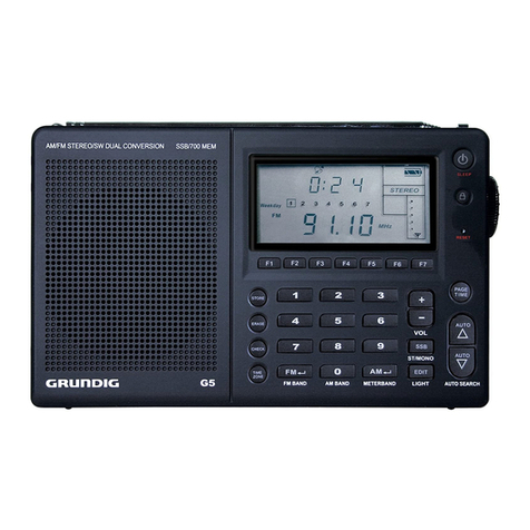 Grundig G5 GLOBE TRAVELER User manual