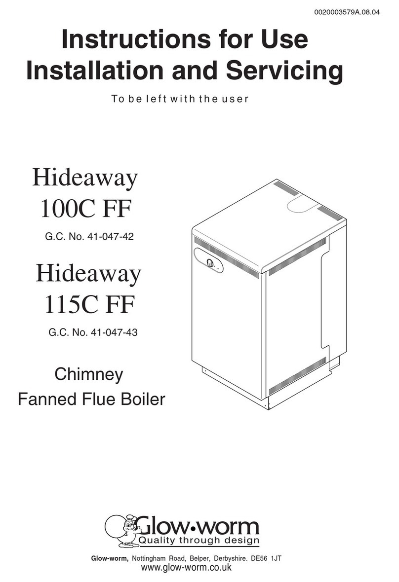 Glowworm Hideaway 100C FF Operating manual