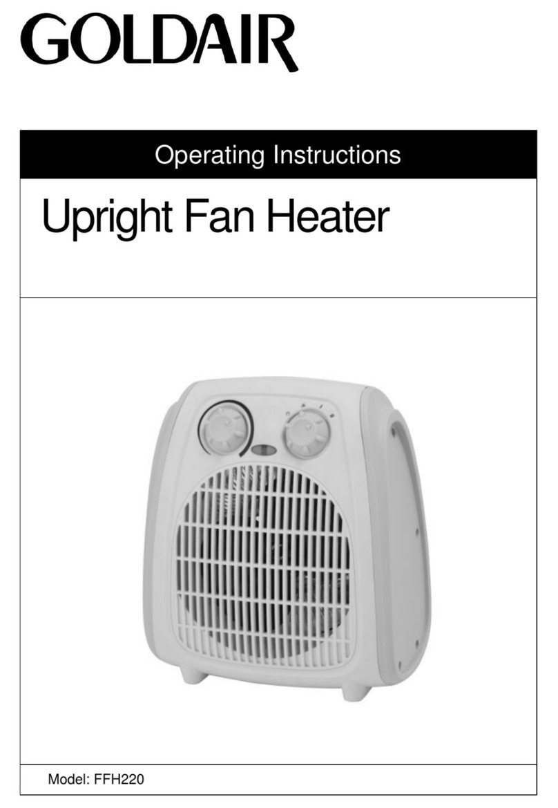 Goldair FFH220 operating instructions