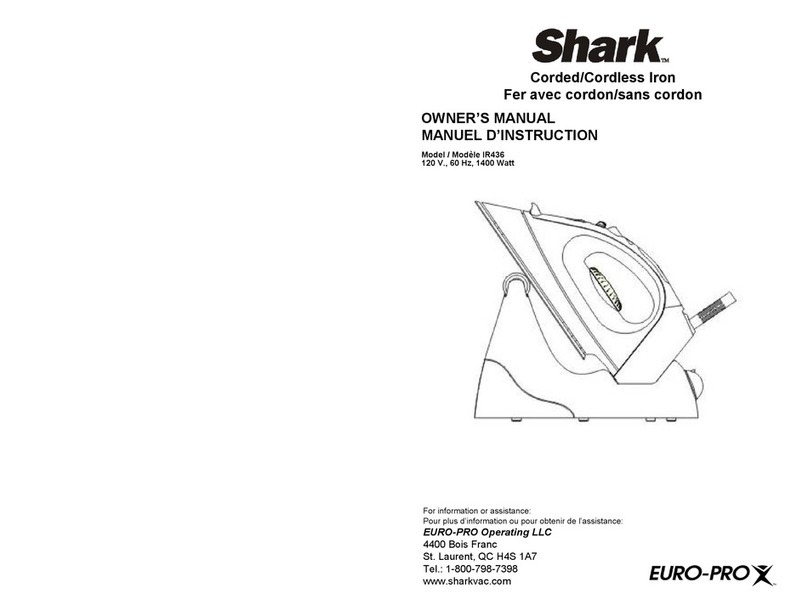 EUROPRO Shark IR436 owner's manual EUROPRO Shark IR436 owner's manual