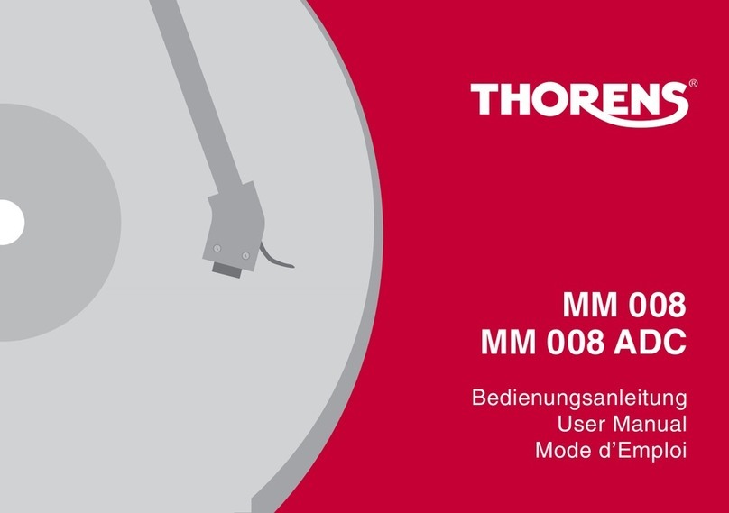 THORENS MM 008 User manual