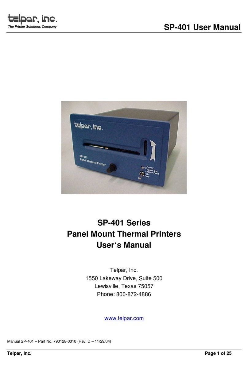 Telpar SP-401 Series User manual Telpar SP-401 Series User manual