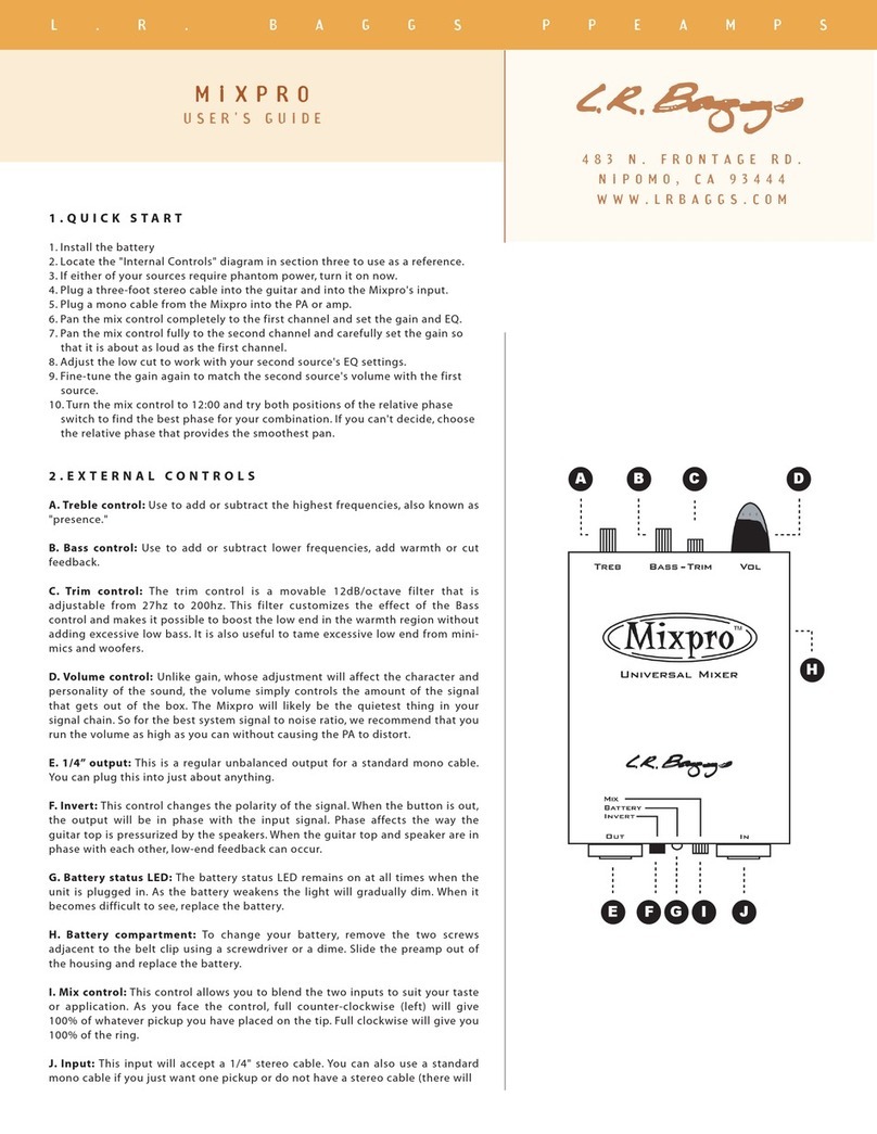 L.R. Baggs MIXPRO user guide