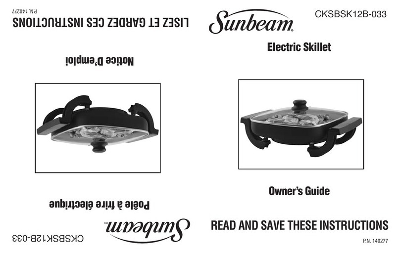 Sunbeam CKSBSK12B-033 owner's guide