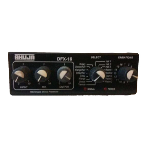 Ahuja DFX-16 User manual