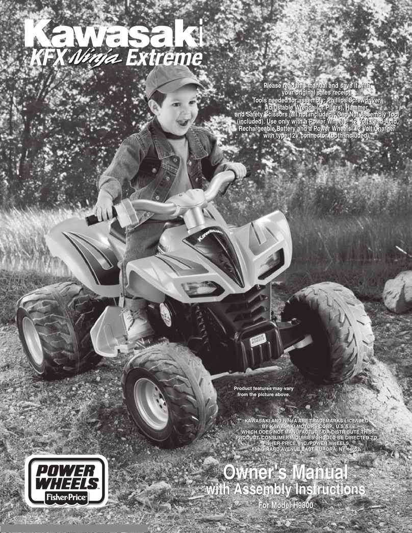 Power Wheels H9800 Owner's manual with assembly instructions Power Wheels H9800 Owner's manual with assembly instructions