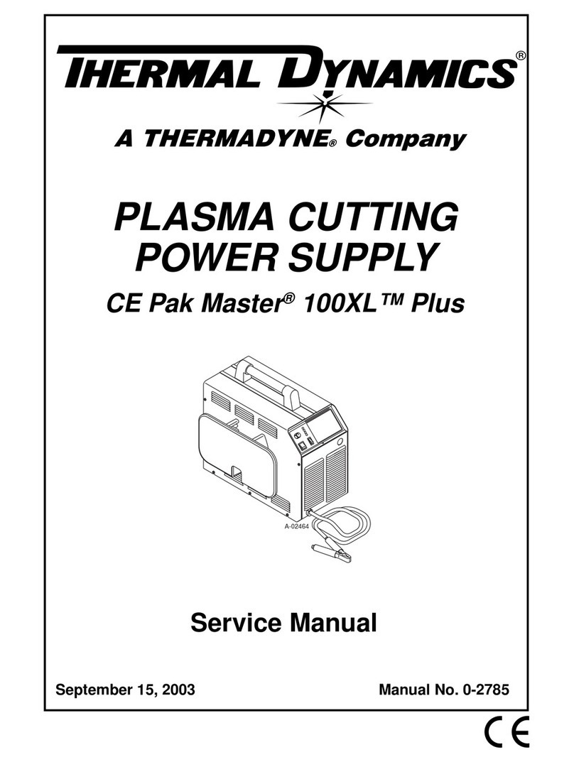 Thermal Dynamics CE Pak Master 100XL Plus User manual