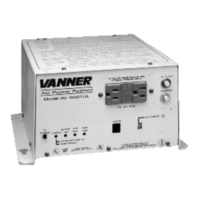 Vanner 20-1000TUL owner's manual