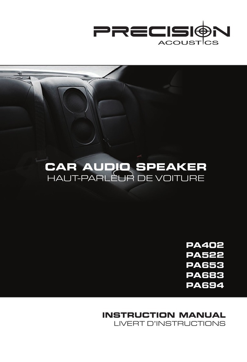Precision Acoustics PA402 instruction manual