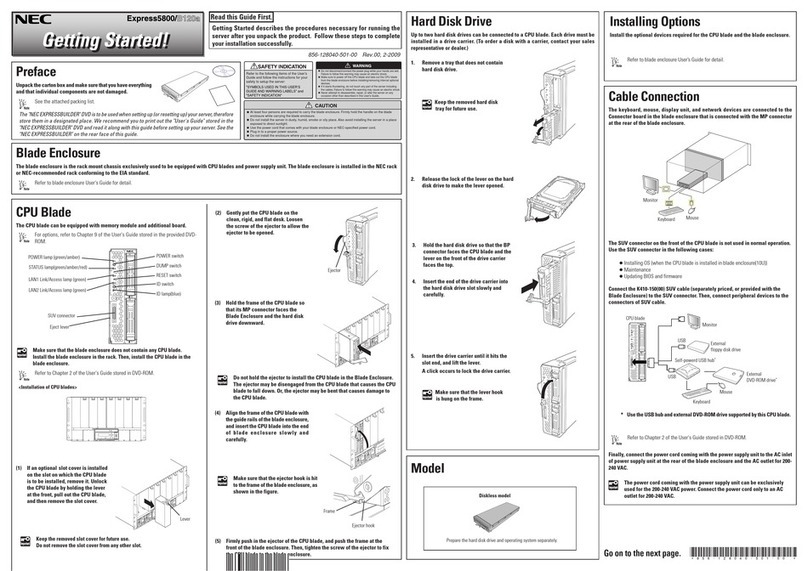 NEC Express 5800 User manual