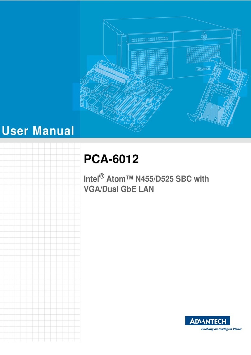 Advantech PCA-6012 User manual