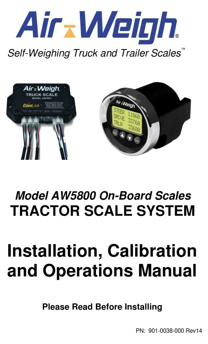 Air Weigh AW5800 Installation, calibration and operations manual