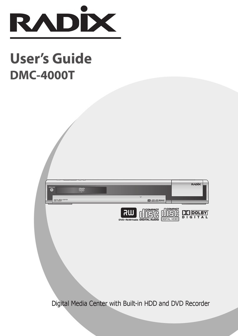 Radix DMC-4000T user guide