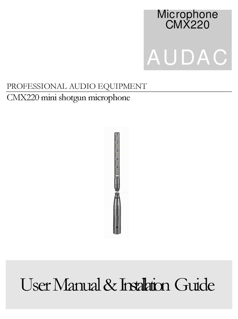 AUDAC CMX220 Installation and operating instructions AUDAC CMX220 Installation and operating instructions